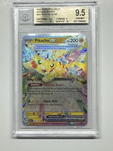 Pikachu ex graded BGS 9.5 for sale on eBay