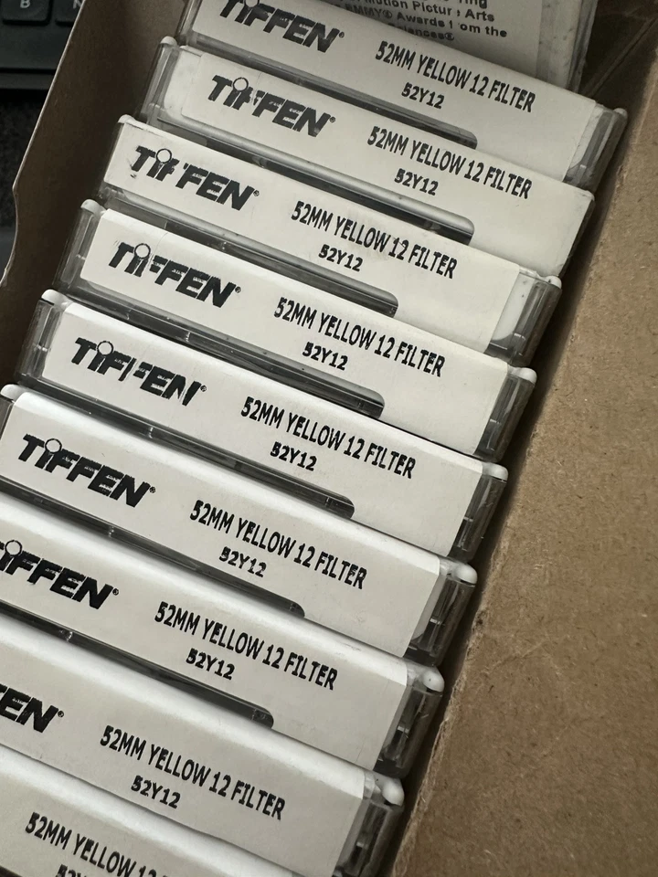 New Tiffen #12 Yellow Filter (52mm) - Builds Contrast in B&W Images - Image 2 of 2