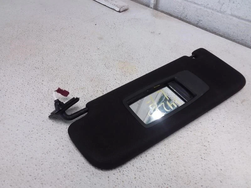 Parasol de tela negro lado izquierdo conductor BMW 750IL con espejo retrovisor iluminado Foto 2 de 4