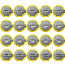 20PCS CR2032H Button Battery 3V 240mAh Battery High Capacity with Solder Feet