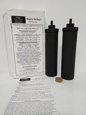 Black Berkey Elements Water Filters Replacement Purification Elements - 2-Pack
