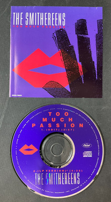1991 The Smithereens: Too Much Passion VG+ Single PROMO CD Capitol w/Insert US!