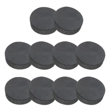 Rubber Solid Discs Washers Anti-Vibration Spacer, 10 Pcs 15mm OD 5mm Thick