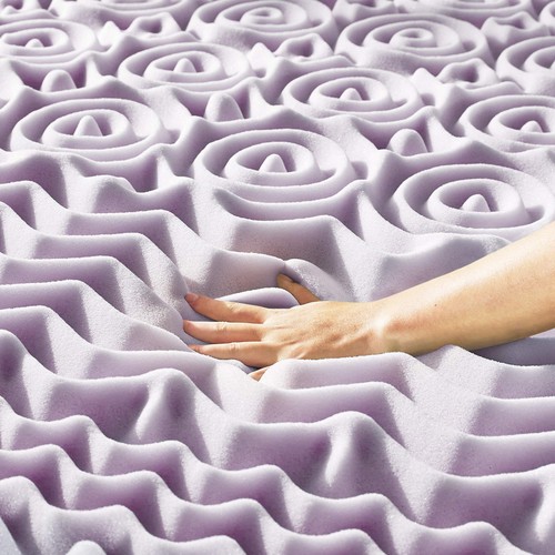 Mellow 2 Inch 5-Zone Memory Foam, Soothing Lavender Infusion, Dorm Essentials... - Picture 4 of 8