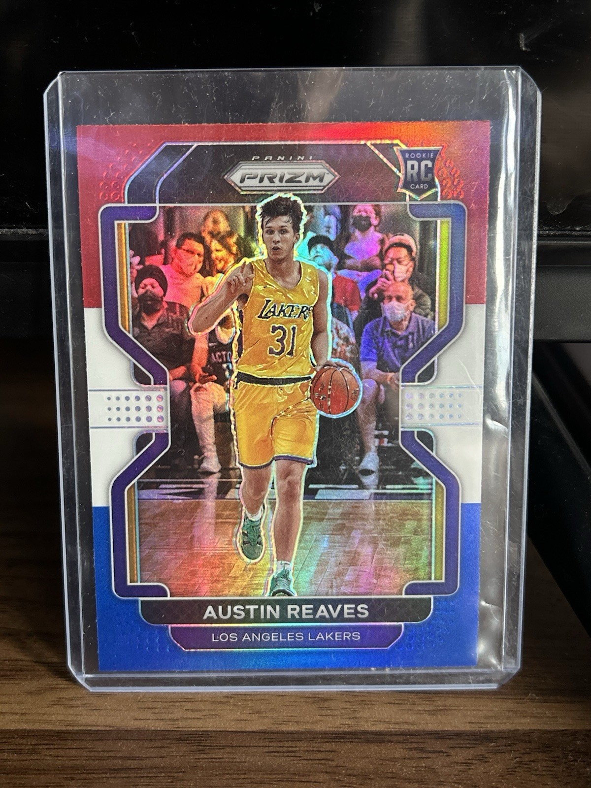 2021-2022 Panini Prizm Austin Reaves Red White Blue RC