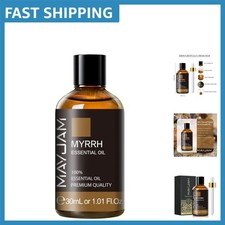 Pure Myrrh Oil 1.01oz in Amber Glass - Aromatherapy  Gifting Elegance