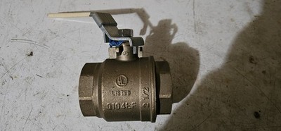  Nibco IBCO 2-1/2'' Threaded Lead-Free Ball Valve - T-FP-600A - Brass 