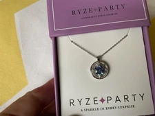 BRAND NEW RYZE NECKLACE IN BOX.  WHITE FROST Wisteria Sterling Silver