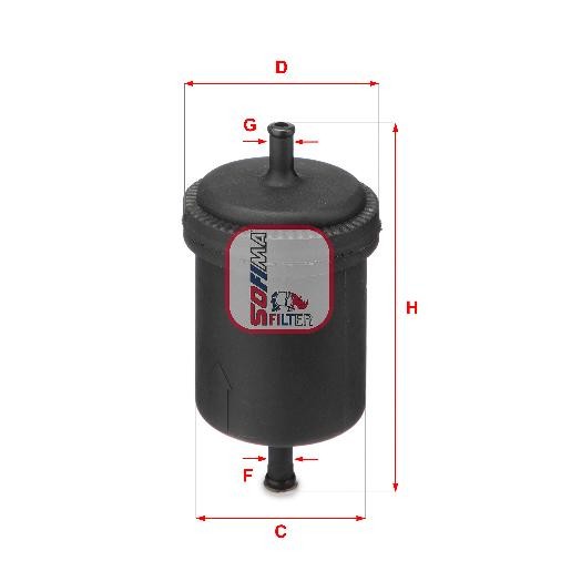 Kraftstofffilter FüR Fiat Panda 141 0.9 1.0 1.1 86 Bis 04 Sofima Neu 146D6000-image