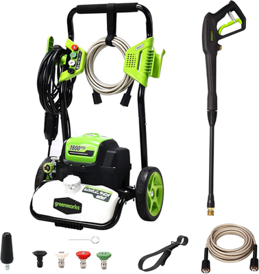 #ad 1800 PSI 1.2 GPM Pressure Washer Open Frame PWMA Certified $311.99