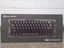 GravaStar GS V60 Mechanical Keyboard RGB Smoked Clear Open Box