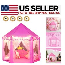 Large Hexagon Princess Playhouse Tent for Girls - Ideal for Indoor  Outdoor Fun