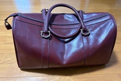 Must de Cartier Authentique Sac Boston Sac Sac à Main Bordeaux Sac de Voyage ... - Photo 1/4