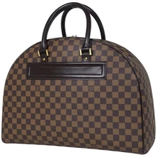 Louis Vuitton Nolita 24 Boston Bag Damier Brown N41454 with Padlock #BS1129