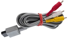 Nintendo Wii AV Cable RVL 009 OEM composite RCA TV lead gray