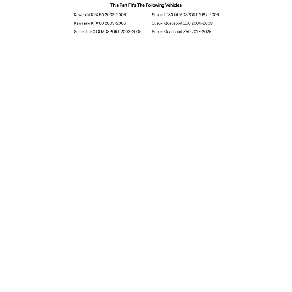 Zapata de freno Tusk - carbono para SUZUKI Quadsport Z50 2006-2009,2017-2022 Foto 4 de 4