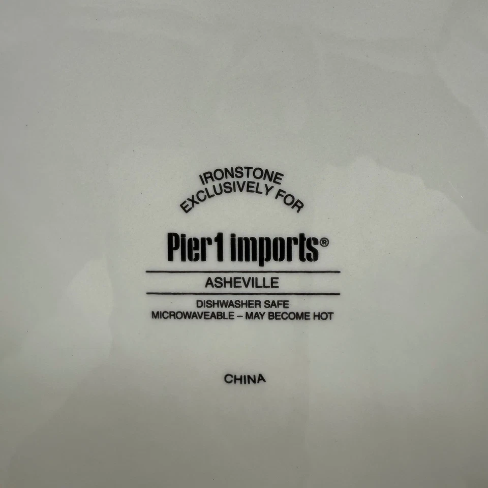 Pier 1 Imports Ashville Hoja Impresión Cena, Ensalada Plato Tazón Set Acción de Gracias Foto 4 de 4