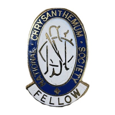 National Chrysanthemum Society NCS FELLOW Mitglied Emaille Pin Anstecker UK