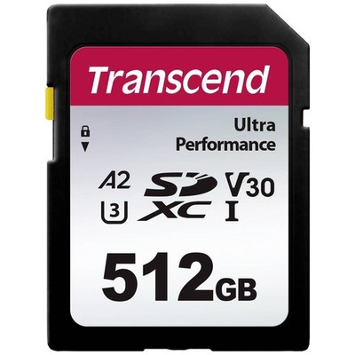Transcend TS64GSDC340S SDXC-Karte 512 GB A1 Application Performance Class, A2