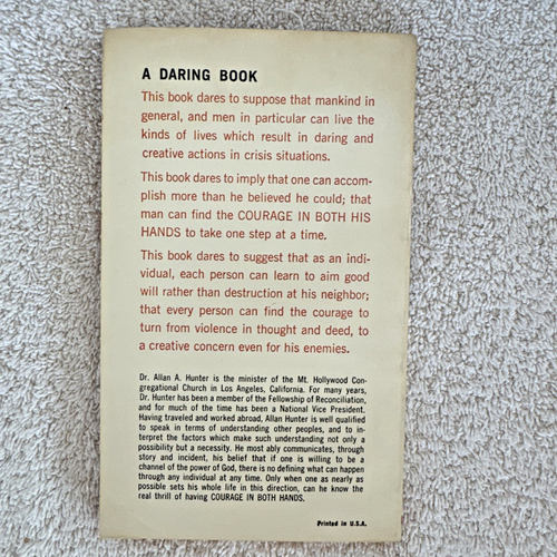 VTG COURAGE IN BOTH HANDS by Allan A. Hunter Ballantine Books 1962 Paperback PB - Picture 3 of 10