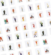 OO/HO gauge hand-painted model figures Preiser
