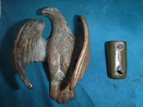 Civil War Flagpole Topper with  with Flag Staff Base