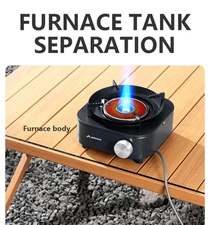 BISINNA 4000W Infrared Stove Portable Split Gas Burner for Camping & Hiking