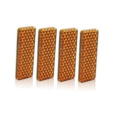 Reflector Self Adhesive Rectangle Safety Waterproof Stick on for 2 Amber