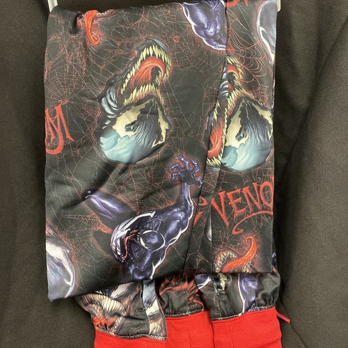 Briefly Stated Mens S Marvel Venom Jogger Style Pajama Bottoms Side Pockets - Picture 4 of 5