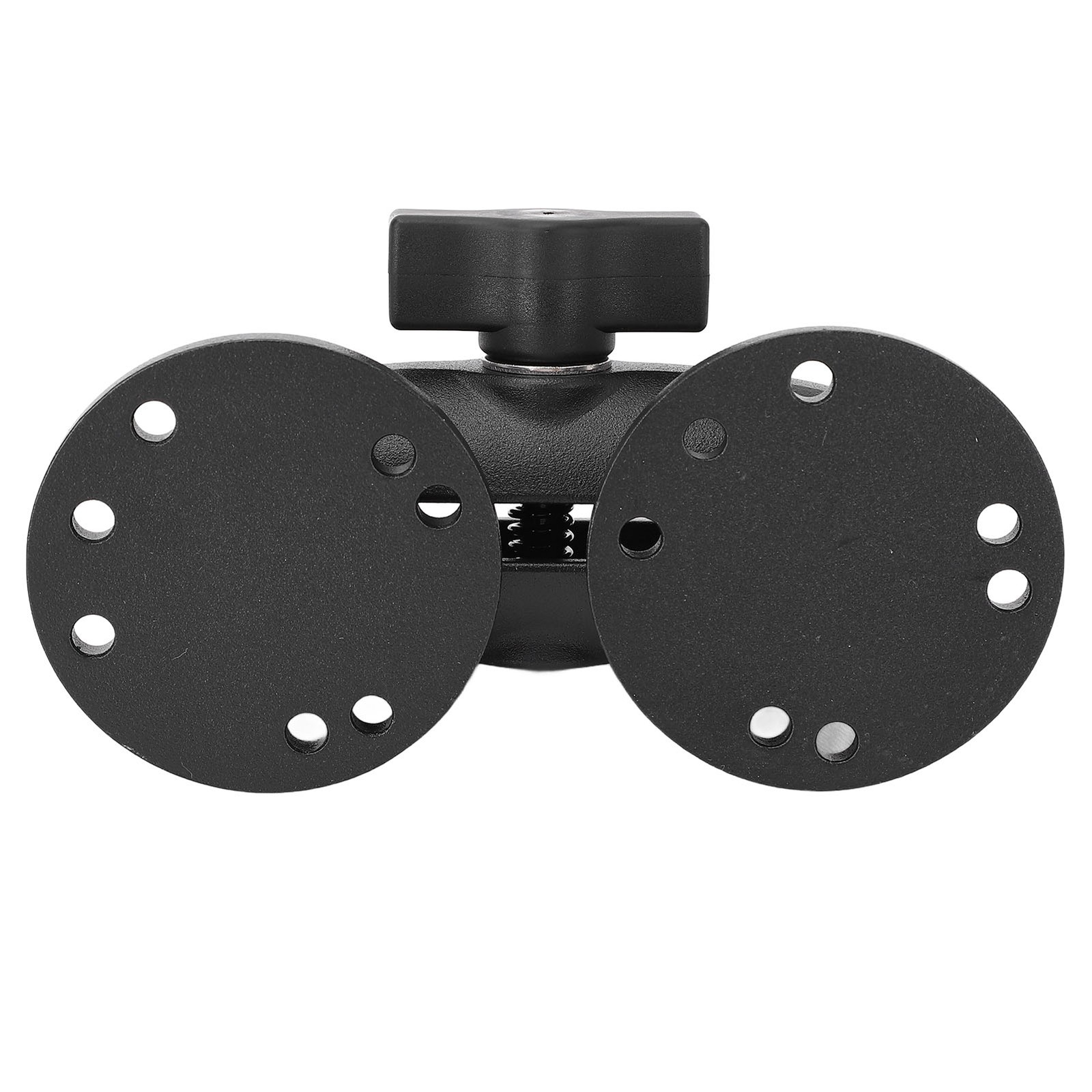 1inch Double Ball Mount With 2 AMPS Round Plates Aluminum Alloy Fish Finder Moun