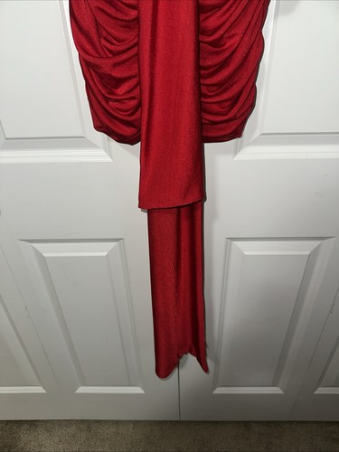 House of CB 'Aliza' Minikleid Kirschrot Raffung Neu ohne Etikett M - Bild 4 von 6