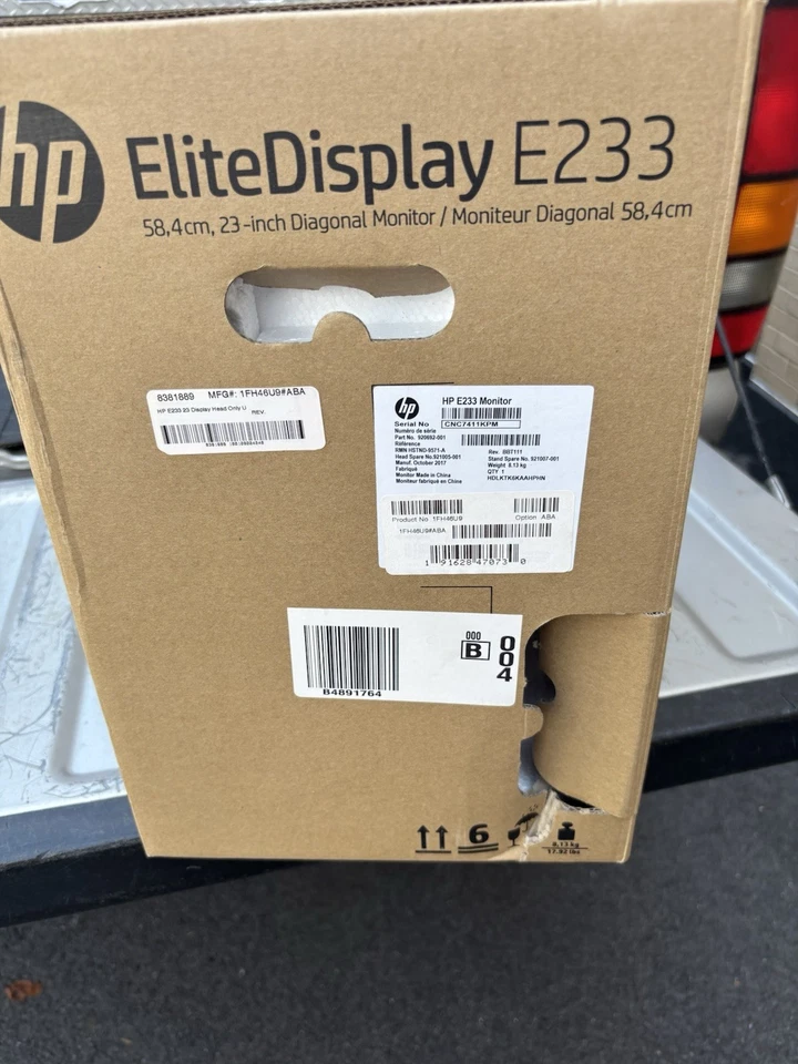 HP EliteDisplay E233 23" FullHD 1920x1080 5ms LED-Backlit IPS Monitor-NO STAND - Image 3 of 4