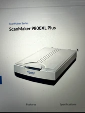 Microtek ScanMaker 9800xl TMA 1600 Large Format 6" x 7" Scanning Bed 