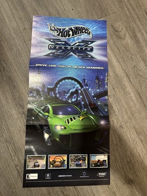 Hot Wheels Velocity X PS2 Gamecube GBA PC 2002 Print Ad/Poster Official 22 X 11