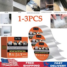 Aluminum Foil Butyl Tape Seal Rubber Patch Leak RV Repair Roof Waterproof Tape