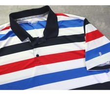 Prince Striped Performance Polo Shirt Men's Size XL Pickleball Tennis