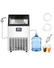 VEVOR Commercial Ice Maker Freestanding Cabinet Machine 150lbs/24H 45 Ice Cubes