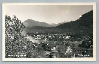 Bird's Eye View PRINCE RUPERT British Columbia RPPC Vintage Photo Postcard~1940s