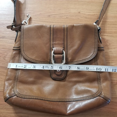 Fossil Crossbody Magnet Closure Shoulder Handbag Purse Brown Leather Distressed - Picture 22 of 24