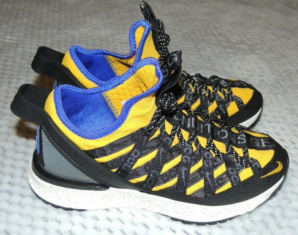 New Nike ACG React Terra Gobe Yellow Black Blue Youth  display picture 1