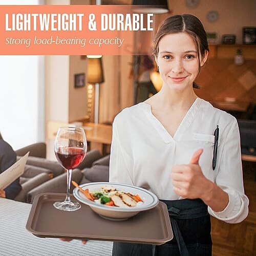 20 Pcs Plastic Fast Food Trays Bulk Restaurant Serving Trays Colorful Cafeter... eBay