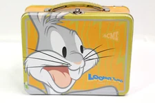Vtg Tin Box Co Lunchbox Bugs Bunny Loony Tunes ACME Explosive Ideas Warner Bros