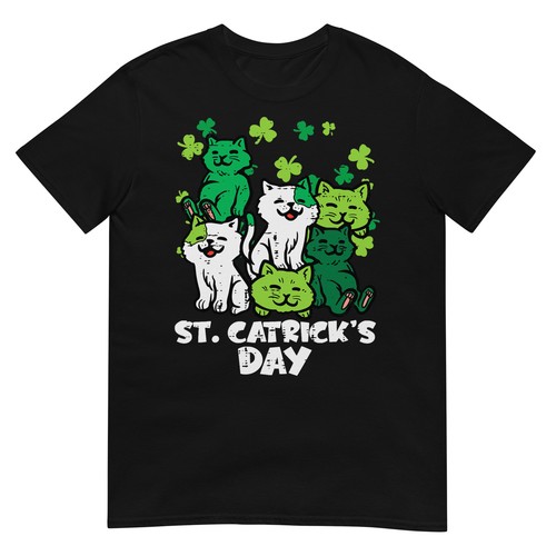 Maglietta St Patricks Catricks Day Gatti Saint Pattys donna ragazza bambino - Foto 2 di 18