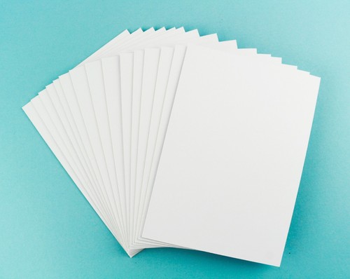 Pure White Mount Backing Board Art Crafts Framing Card 1.3mm CM Sizes Packs - Picture 7 of 12