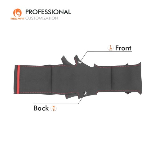 MEWANT DIY Black Suede Steering Wheel Cover for Suzuki Swift 2008-2021 Non-slip - Picture 9 of 11