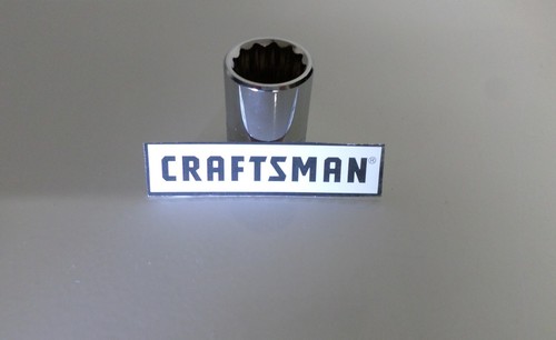 NEW Craftsman 3/8" Std. 12pt Socket, Choose Size: 1/4"-13/16" 9-21mm, SAE/Metric