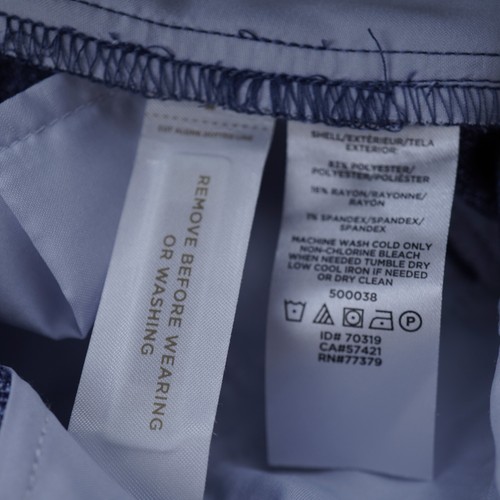 Pantalones Cortos Ann Taylor Cinturón Fluido Pierna Ancha Azul Talla 8 Plisado Cintura Alta 500038 - Imagen 16 de 17