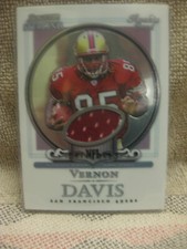 2006 Bowman Sterling Base Relics Vernon Davis #BS-VD Rookie RC San Francisco NFL