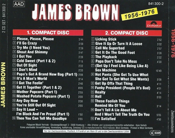 JAMES BROWN 1956 – 1976 (2 CD's, Polydor) - Bild 2 von 2