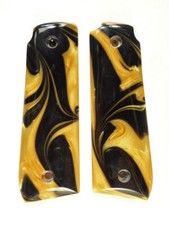 Gold  Black Pearl Ruger Mark IV 22/45 Grips MK 4